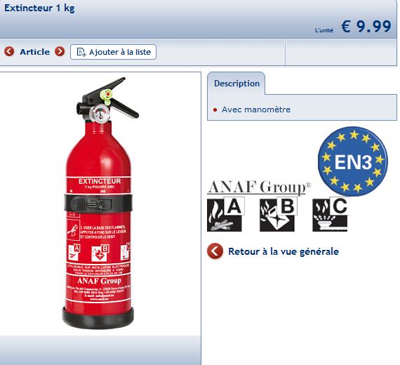 LIDL Extincteur